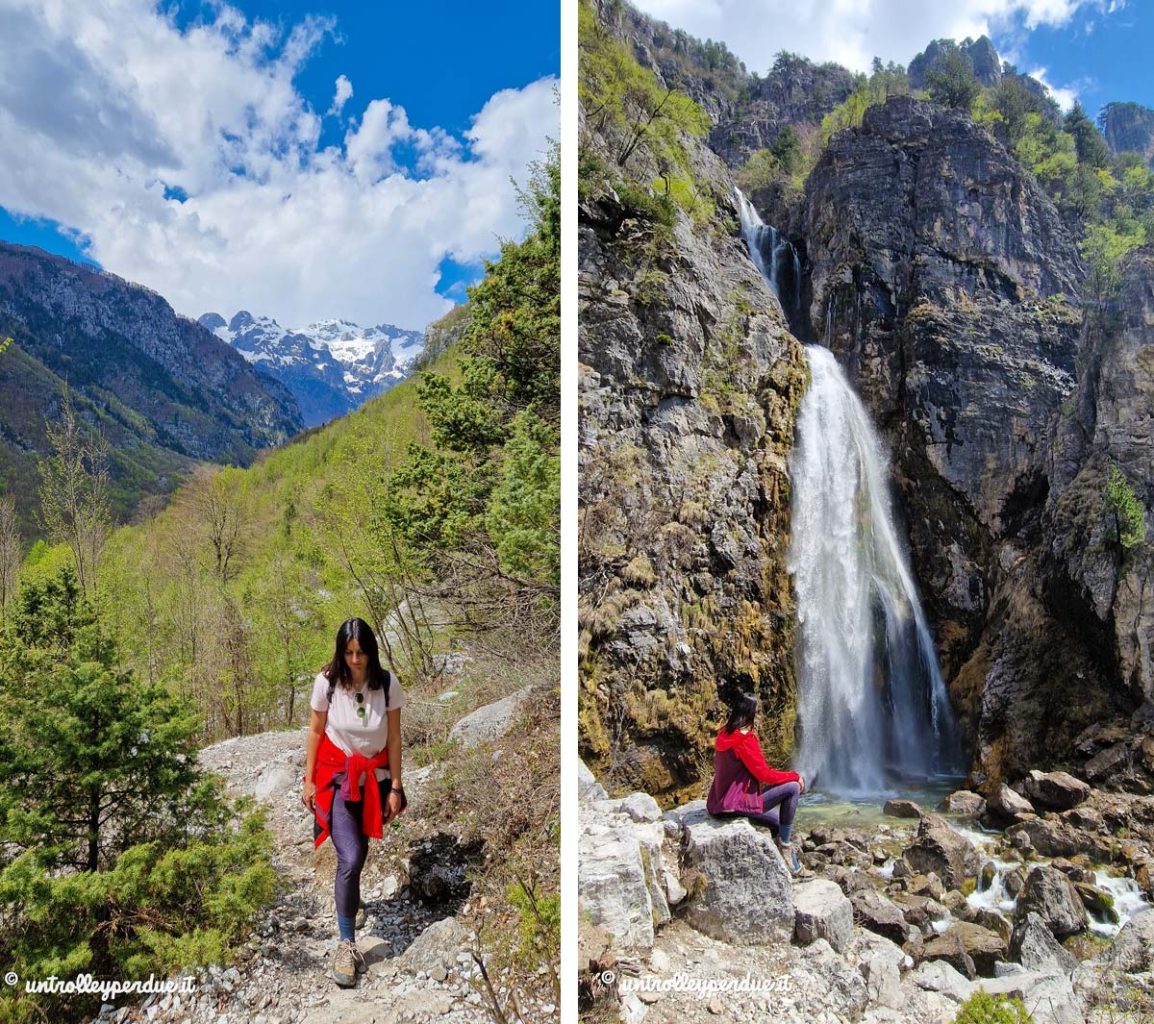 cascate di grunas parco nazionale di theth
