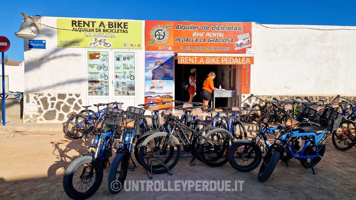 dove noleggiare la bicicletta a la graciosa