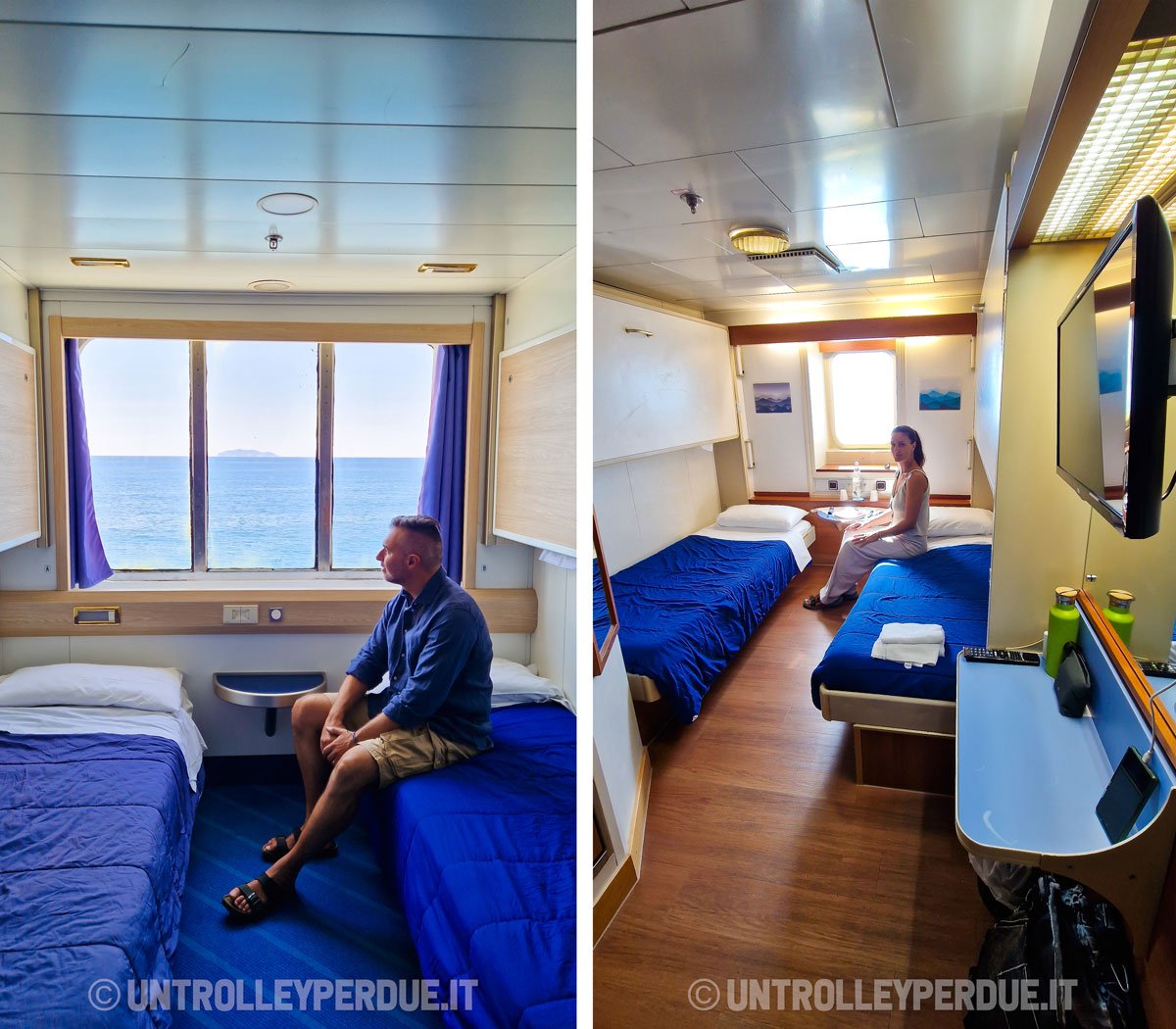cabina traghetto per la sardegna
